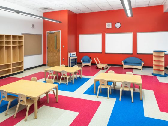 A colorful classroom in the Cultivating Hearts and Minds Pre-K Center.