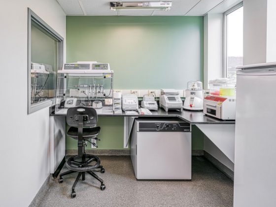 Lab equipment in Penn State University’s Ancient DNA Research Laboratory.