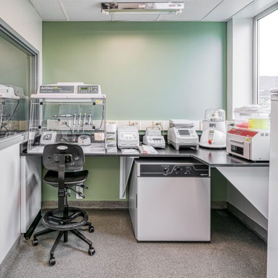 Lab equipment in Penn State University’s Ancient DNA Research Laboratory.