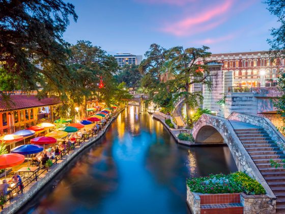 Scenic view of the San Antonio Riverwalk